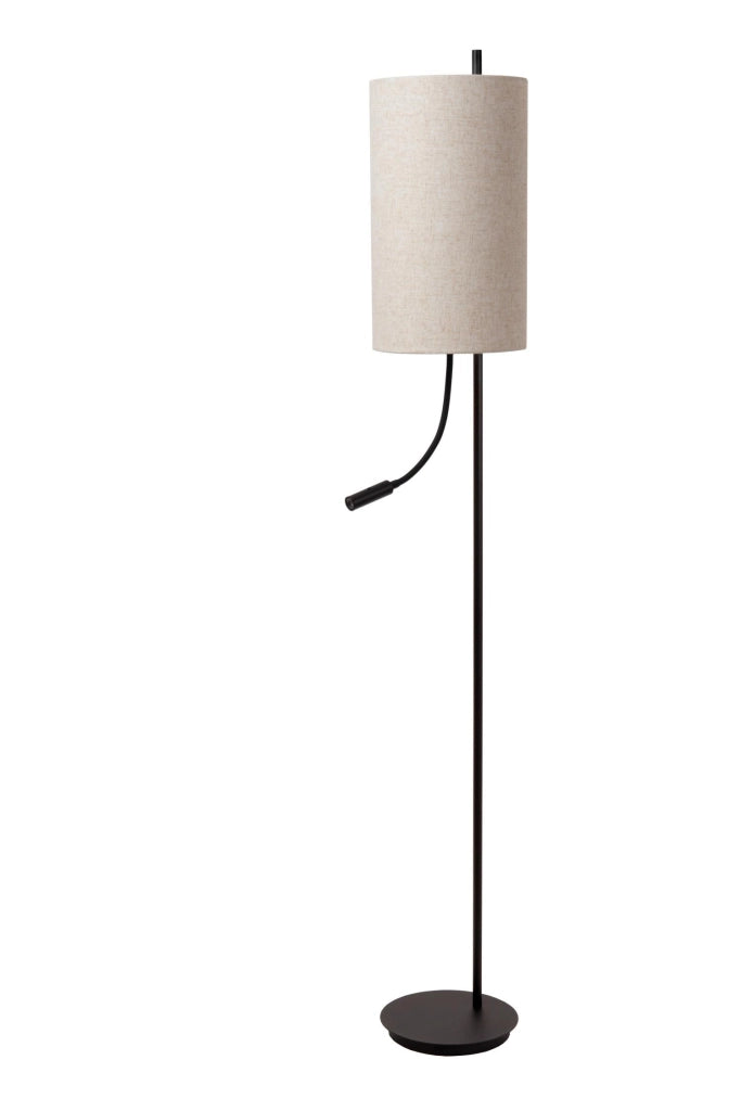 Lampada da terra MAGIC LED E27 nera crema Lucide