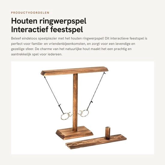 Gioco di ruota per tavolo in legno - Ring per appendere la tavola - Gioco di festa - Gioco interattivo - Divertimento per la famiglia - Realizzato in legno naturale