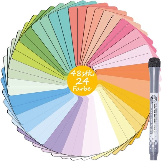 48 Strisce Magnetizzanti Descrivibili per Tavola Nera con Penna