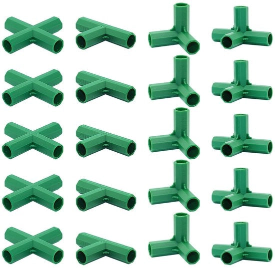 Connettore a 11MM - 20 pezzi - Connessione a bassa pressione - Adatto per climatizzatori - Supporto stabile - Materiale in plastica