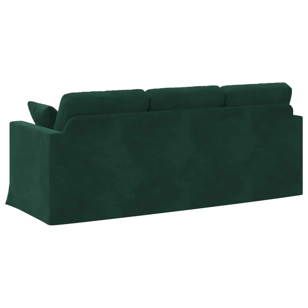 Divano Verde Scuro 198 x 78 x 80 cm Velluto 42024433