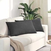 Cuscini da Divano 2 pz-Set di 2 Cuscini per Sofa Grigio scuro 80 x 40 cm 653586
