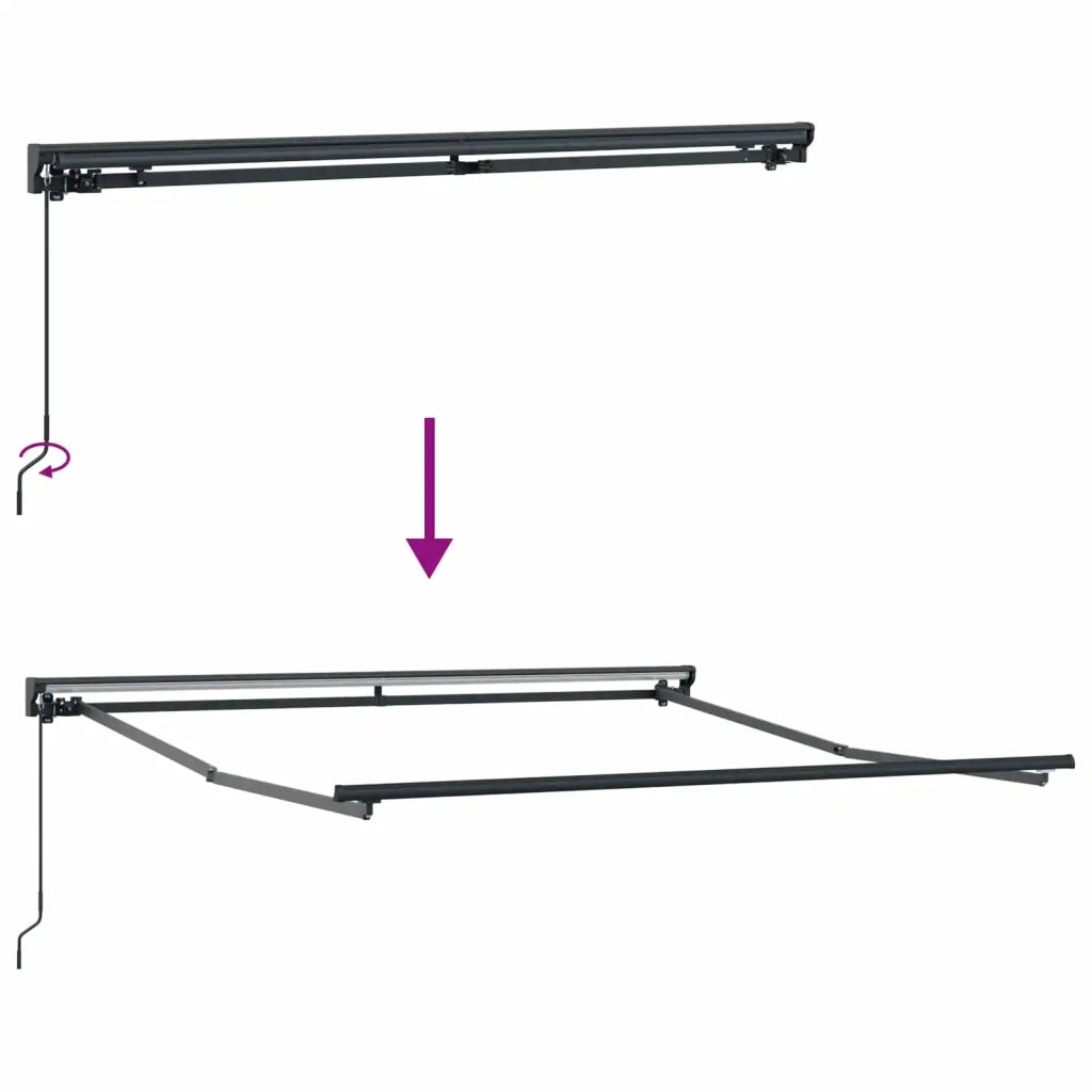 Struttura della tenda Marrone 350 x 250 cm 3330245