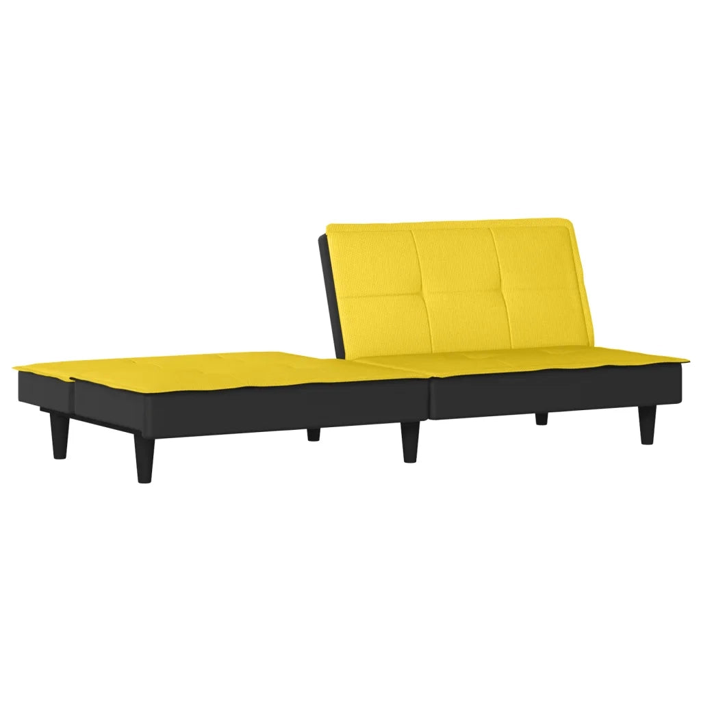 Divano Letto Giallo Chiaro in Tessuto 351917