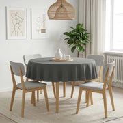 Tovaglia da Tavolo 5 pz Rotondo Grigio Chiaro Ø 180 cm 42040381