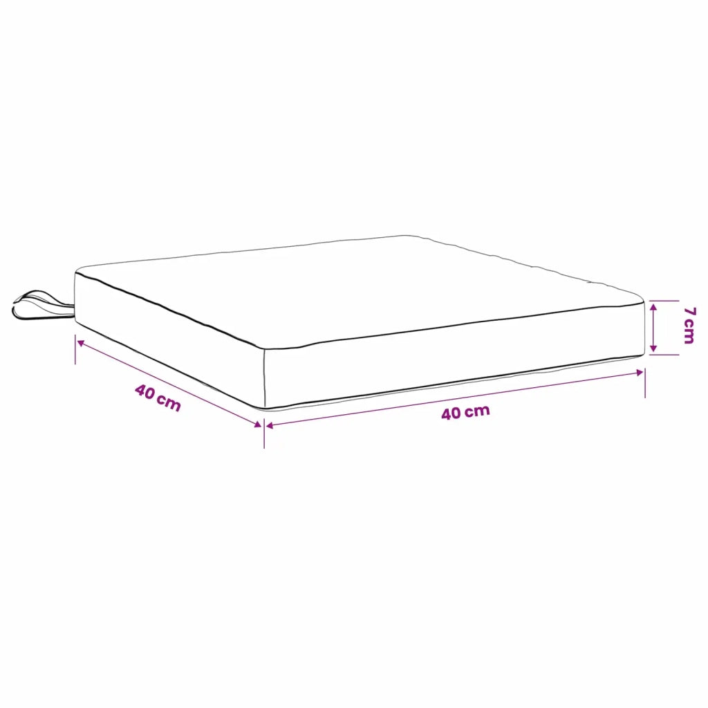 Cuscini per Sedia in 4 Pezzi SOEST 4 pz 100% Poliestere Rosso 944407
