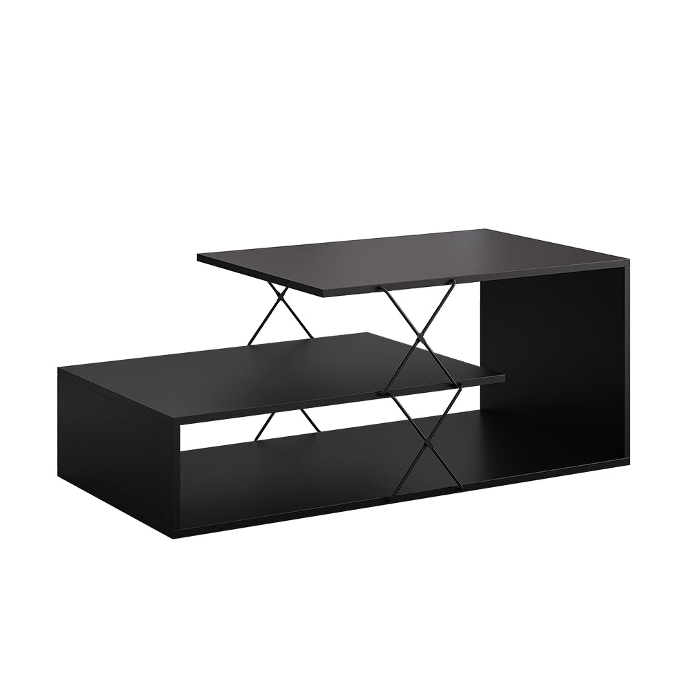 Vicco Tavolino da salotto Nero 100 x 50 cm