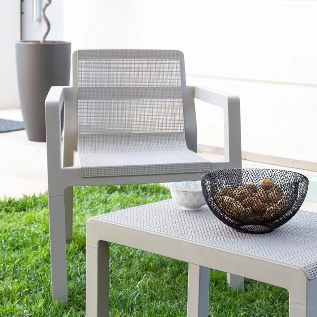 Set Salotto da giardino Riviera 2 posti grigio chiaro