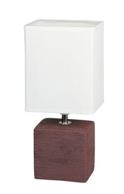 Lampada da tavolo Orlando wenge/bianco E14 Rabalux 4928