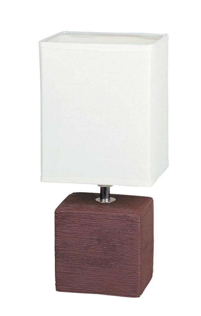 Lampada da tavolo Orlando wenge/bianco E14 Rabalux 4928