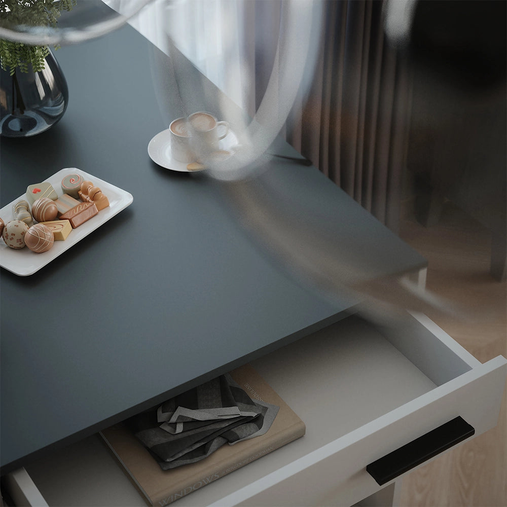 Vicco Tavolo da bar Antracite/bianco 67 x 100 cm