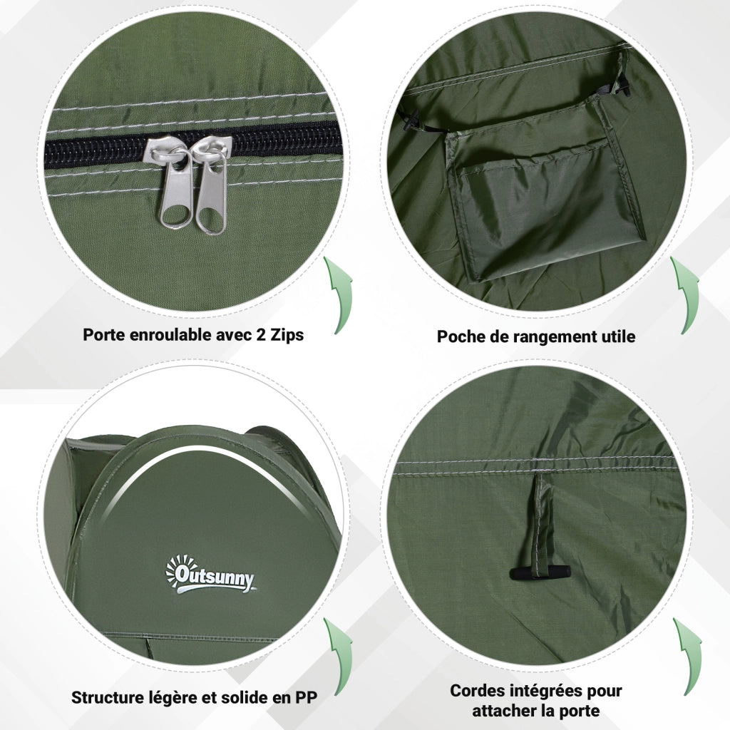 Tenda Doccia Portatile Pieghevole ¨C Minimal ¨C Verde