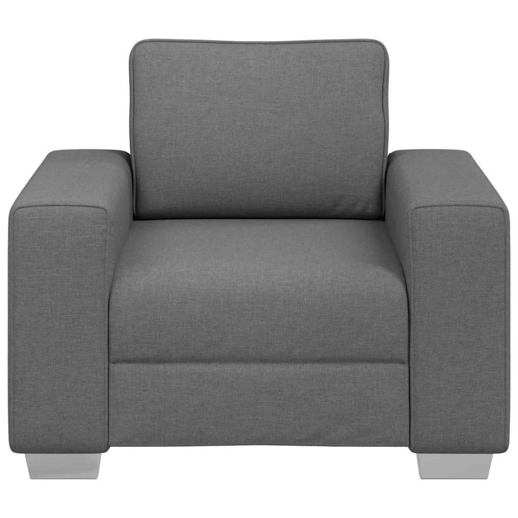 Poltrona | Sedia Relax Sofa Grigio scuro 100 cm Tessuto