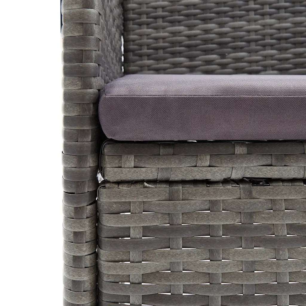 Set da Pranzo da Giardino 11 pz Grigio 3067876