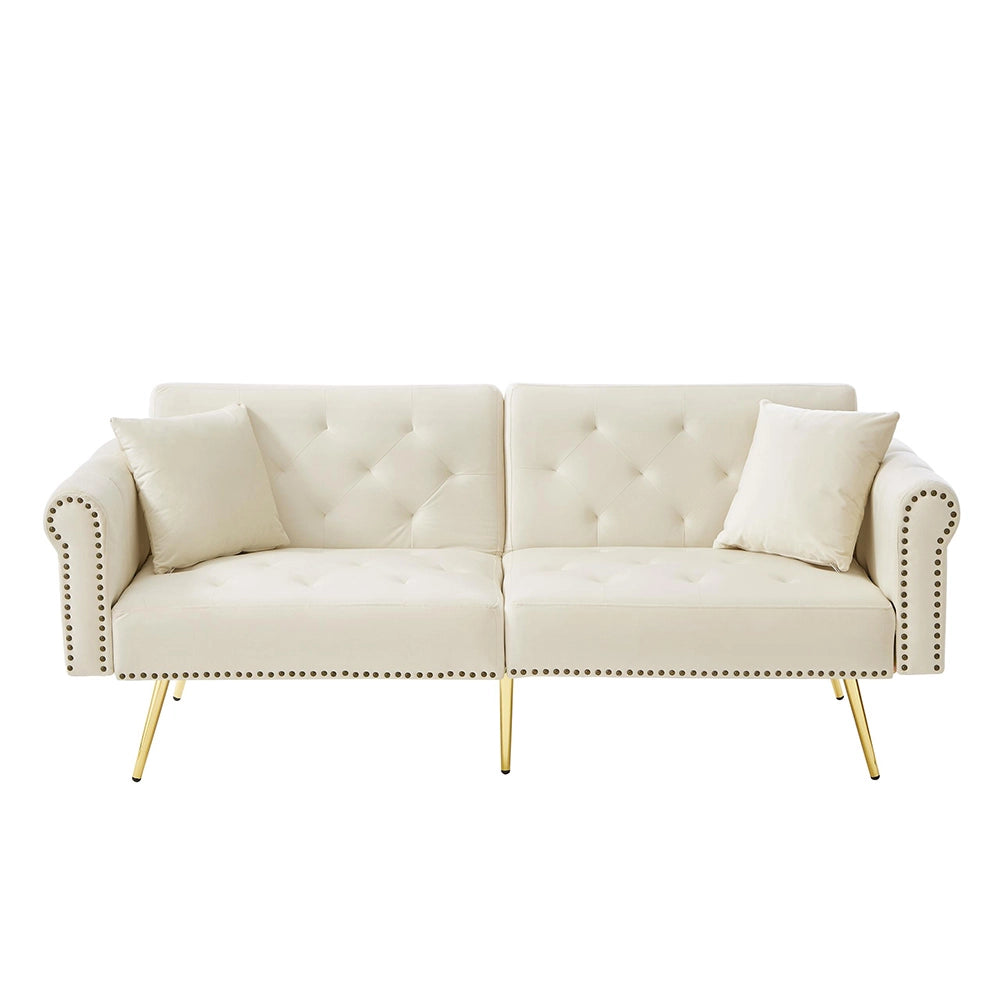 Divano letto 2 posti - Xylo - design moderno, rivestimento velluto