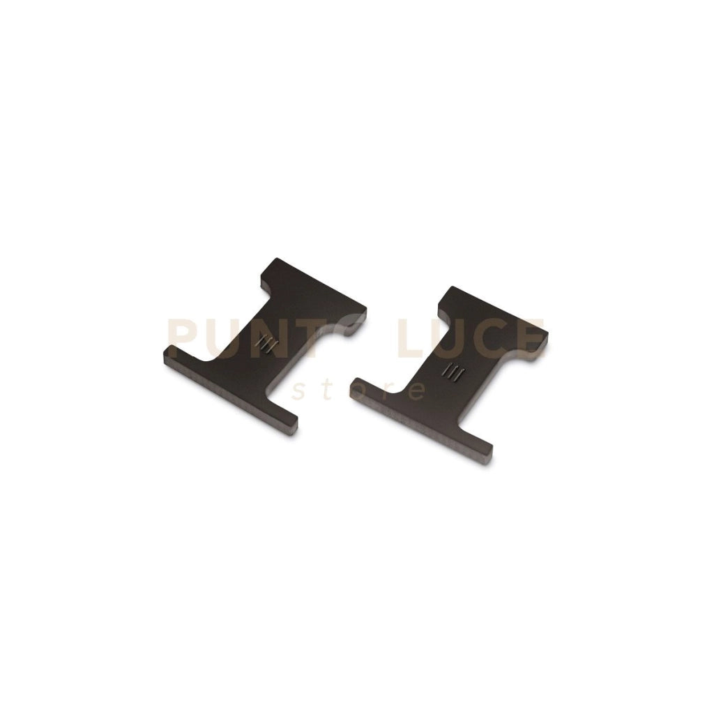 TAPPI RIGA C/F - 2 PEZZI PER PROFILO "RIGA C/F" COLORE NERO