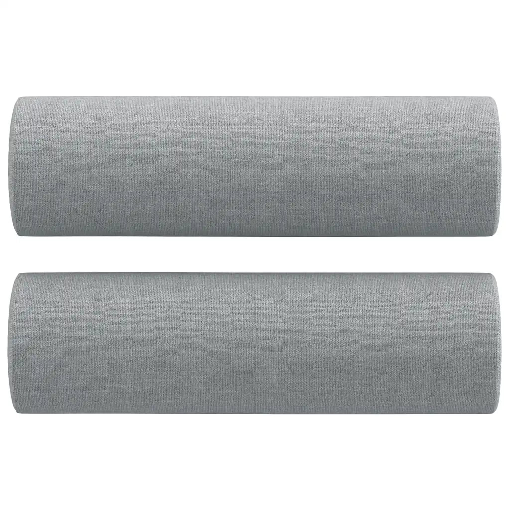 Set Divani 3 pz con Cuscini Grigio Chiaro in Tessuto 3201826