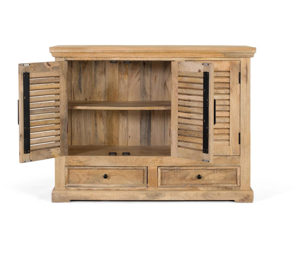 Credenza con 3 ante e 2 cassetti in legno di mango.