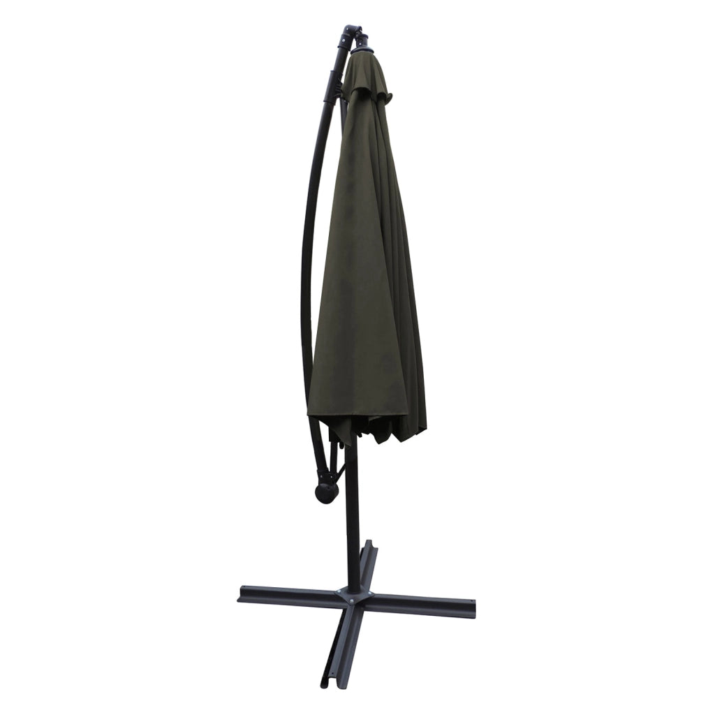 Ombrellone offset MOLOKAI quadrato 2,7x2,7m grigio + copertura