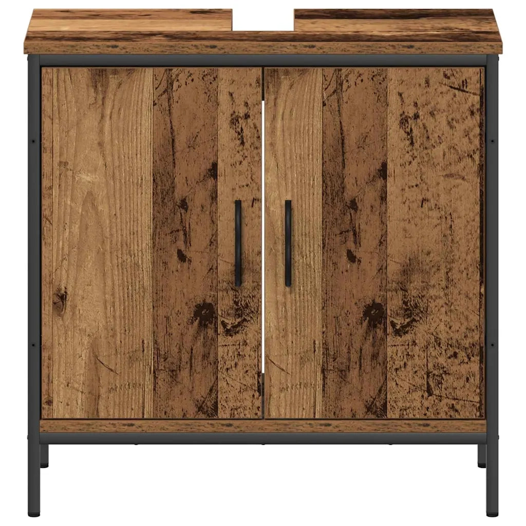 Set di mobili per il bagno 2 pcs Marrone Legno multistrato 3332498