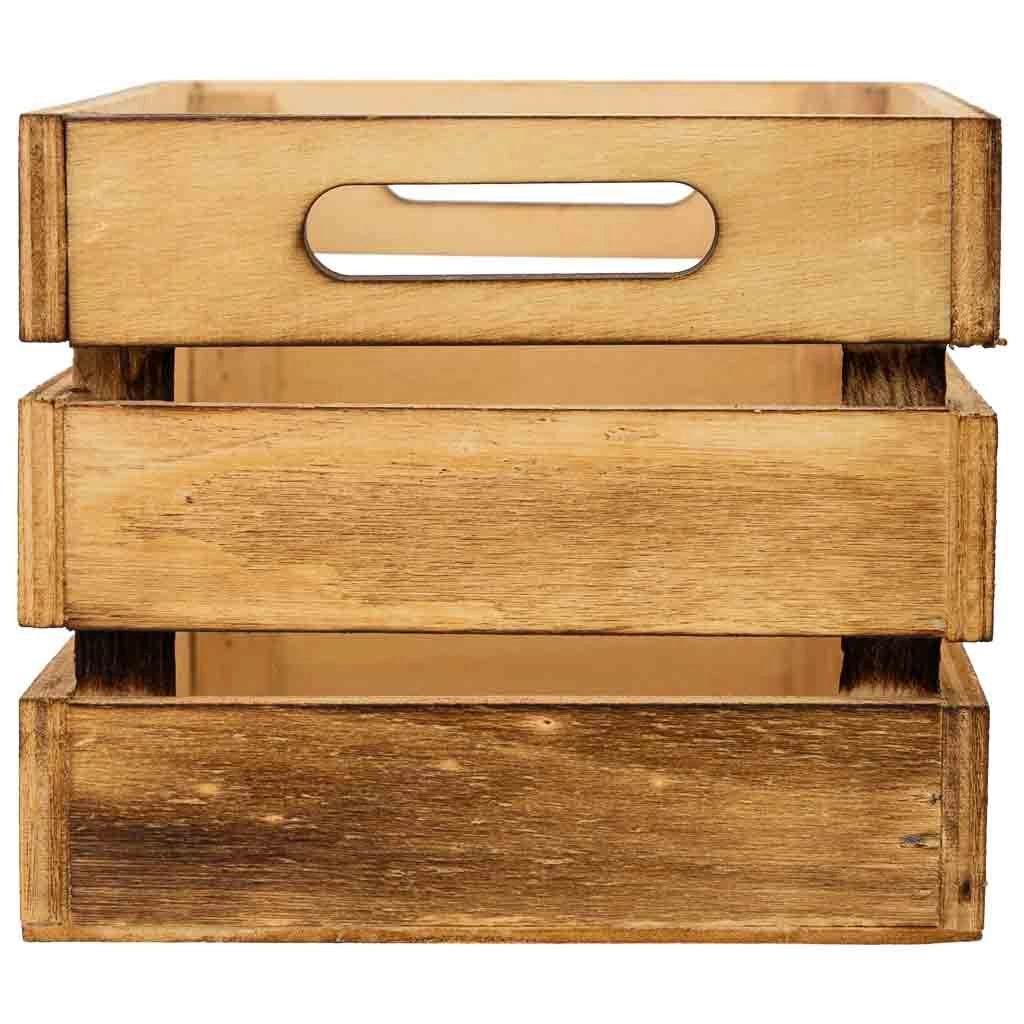 Cassetto in legno marrone 18x12x10h cm