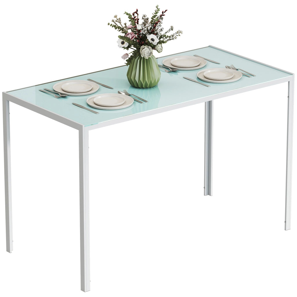 Tavolo da pranzo allungabile moderno ¨C zephmum ¨C bianco legno 120x60x75