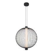 Lampada a sospensione Kyoto Ø54 LED 39W nera Milagro