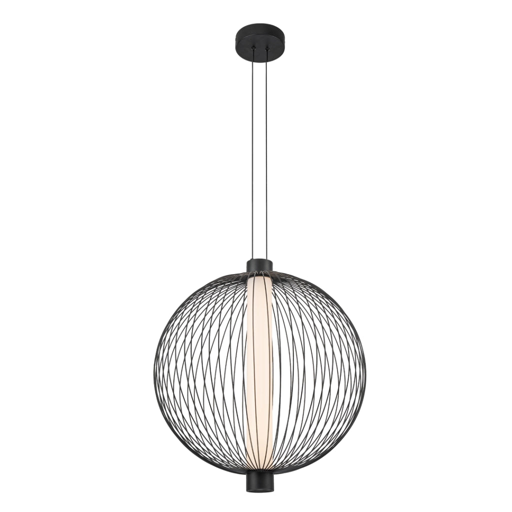 Lampada a sospensione Kyoto Ø54 LED 39W nera Milagro