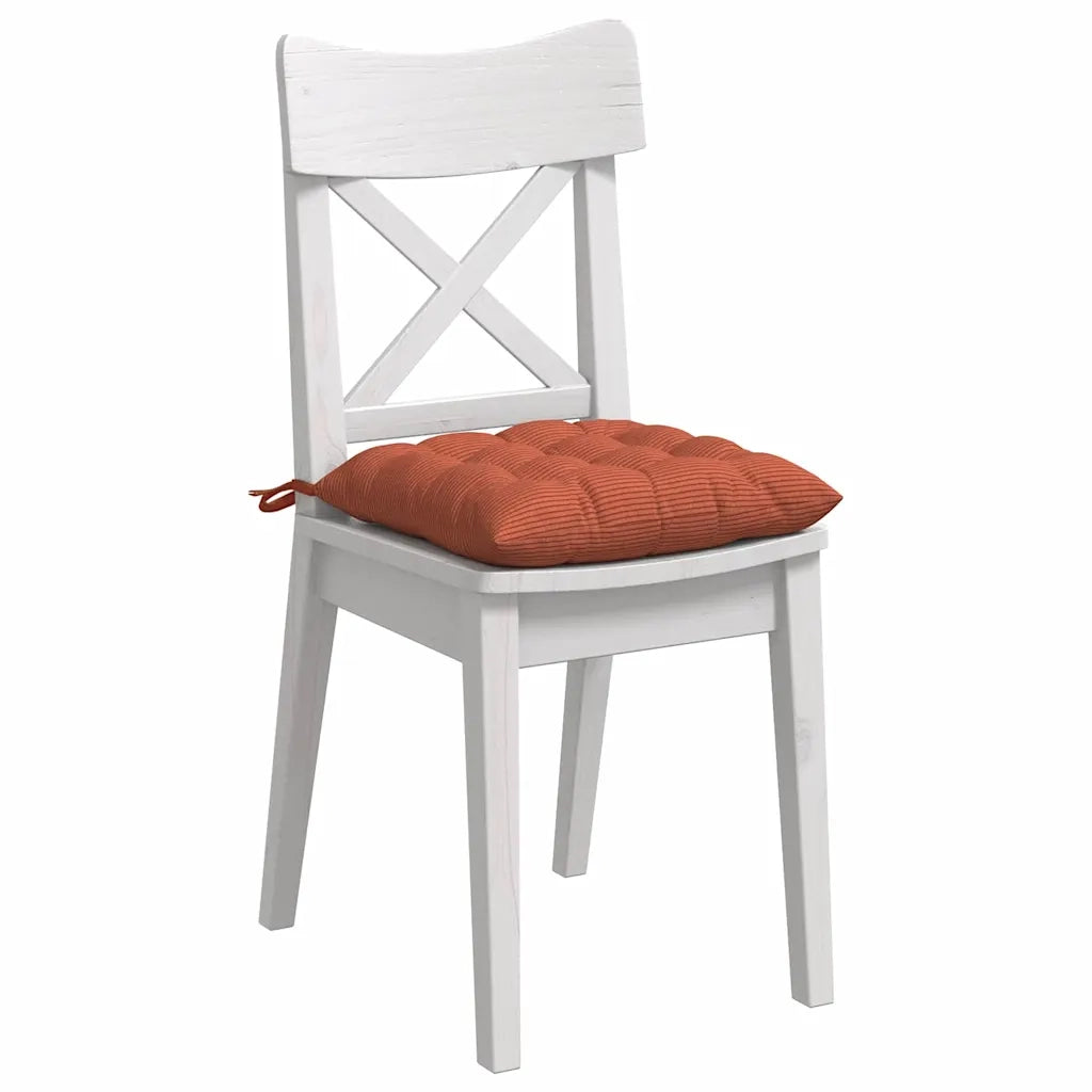 Cuscini per Seduta 4 pcs Rosso Arancio 40 x 40 x 6 cm 42015188