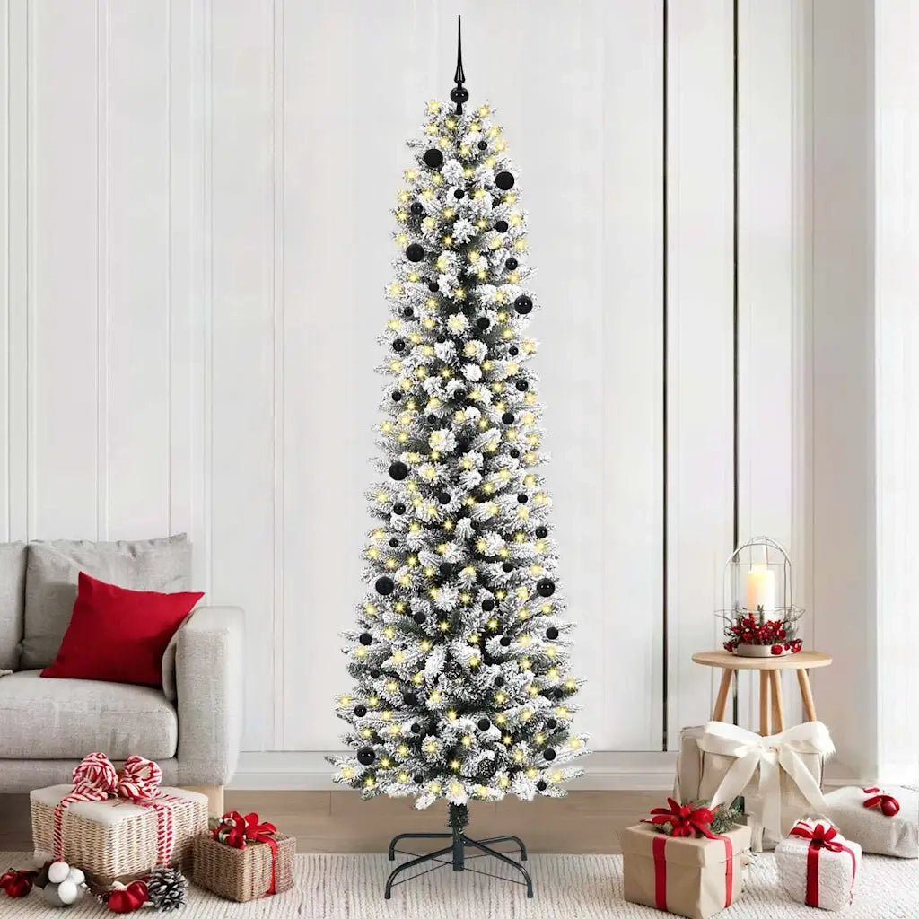 Albero di Natale artificiale con 300 LED Bianco 240 cm 3396130