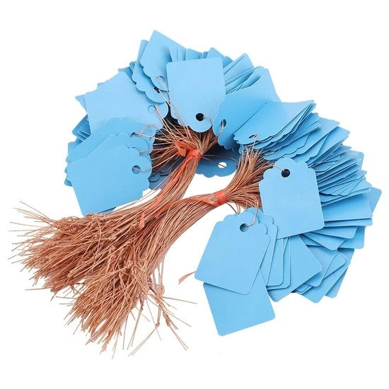 Etichette per piante 200 pezzi - Set - Etichette appese - Marcatura a doppia faccia - PVC - 3,5 x 2,5 cm - Ideale per il giardinaggio - Etichette per piante