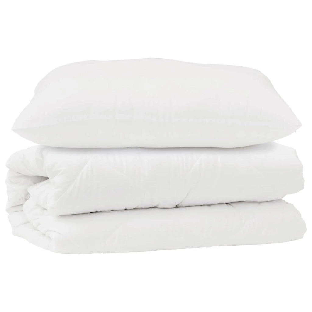 Set di Piumoni con cuscino 2 pcs Bianco Microfibra 3376858