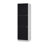 Mobile per forno da incasso Fame-Line Nero rigato/Bianco 60 cm Vicco