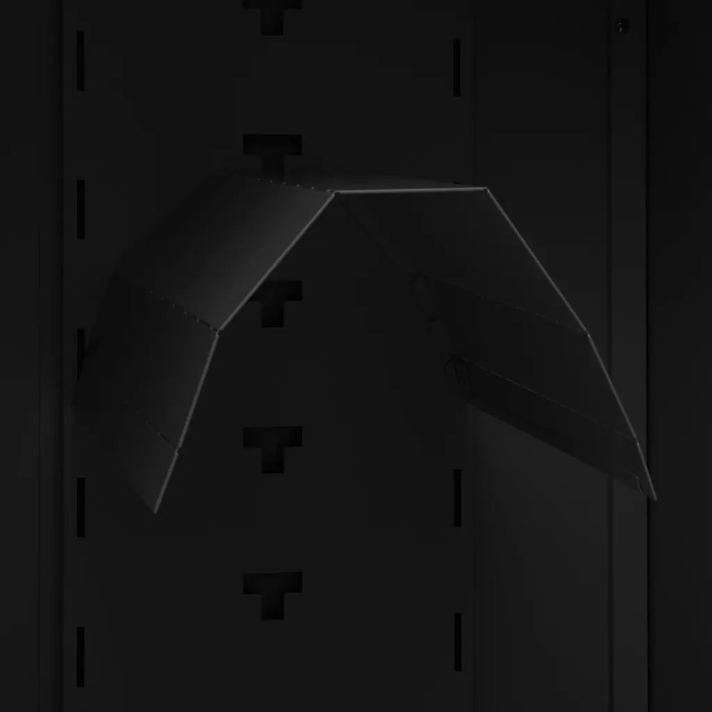 Armadio Porta Sella Nero 53x53x105 cm in Acciaio 339605