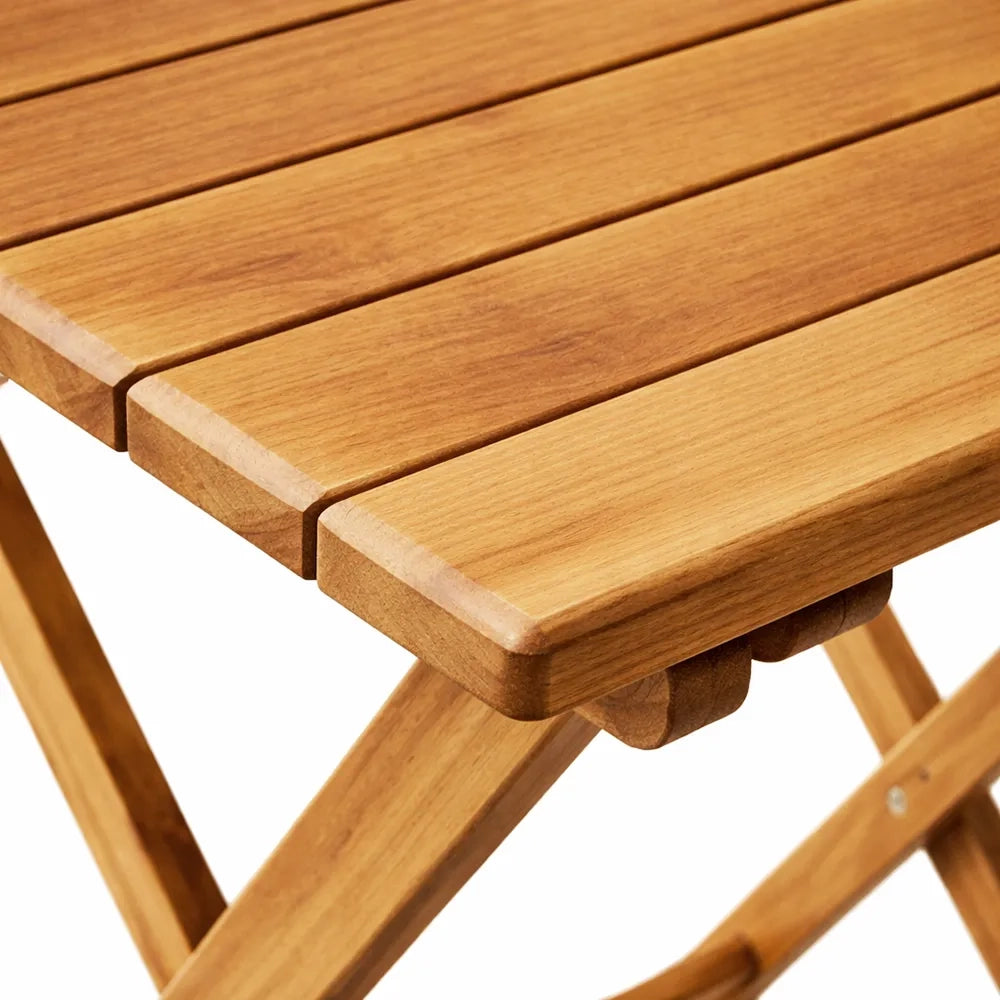 Tavolo Pieghevole 80×80 cm in Teak per Esterno – Burraco