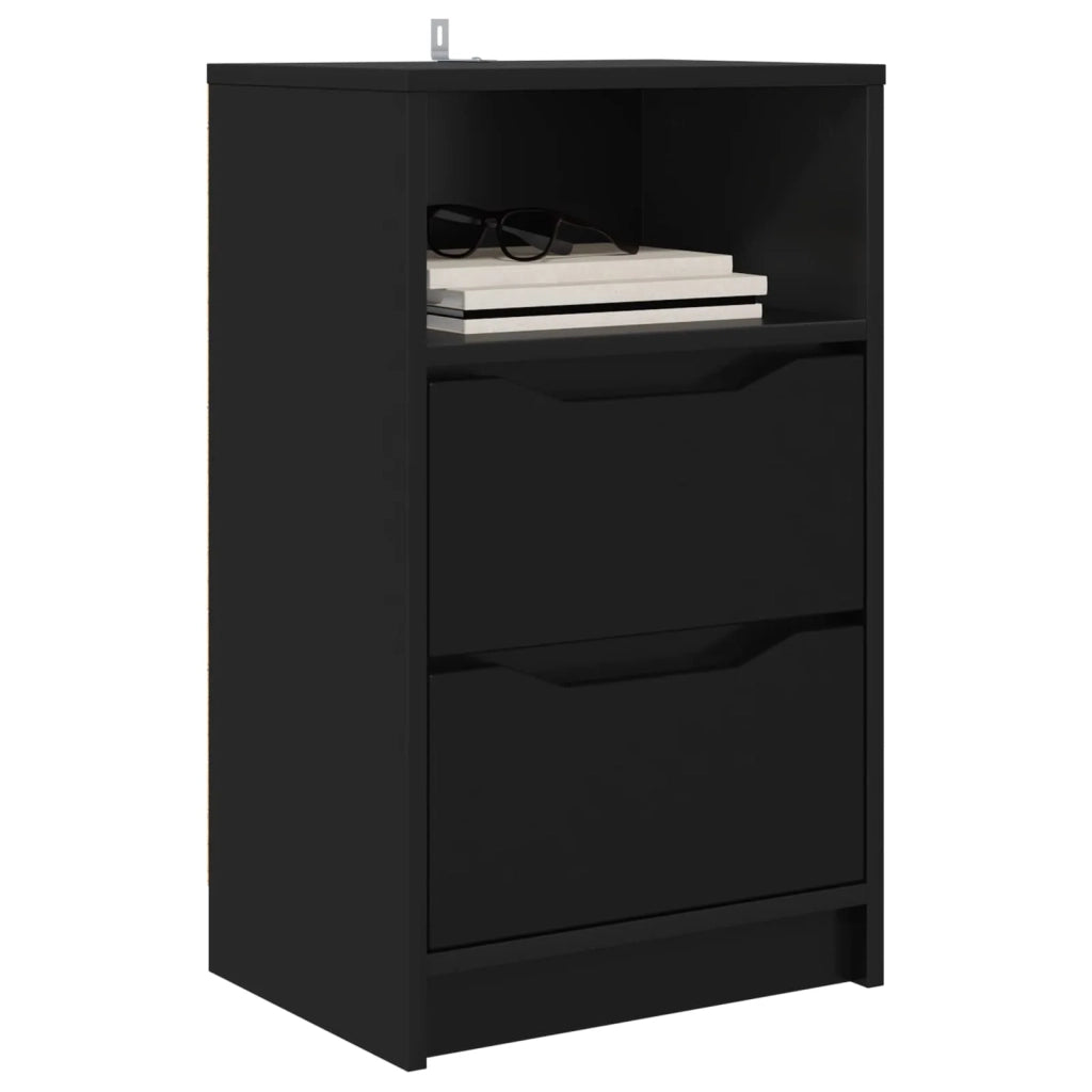 Comodini 2 pcs Nero 40 x 30 x 467 cm Legno multistrato 888910