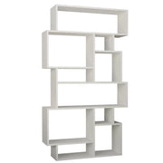 Libreria Moderna 168x96x25 cm Scaffale 8 Ripiani in MDF Bianco