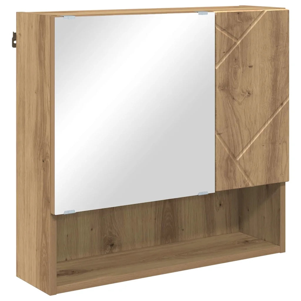 Mobiletto per specchio Rovere artigianale 59 x 17 x 55 cm 883373