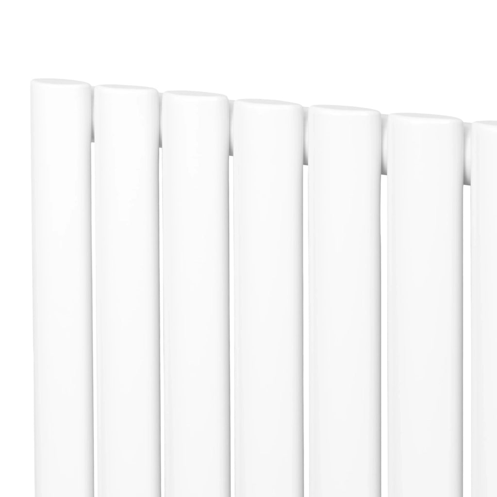 Radiatore Verticale Design Ovale Colonna Singola Bianco 1800x480 mm