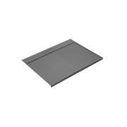 Coppia di cestelli girevoli Harmony semicircolare, Modulo larghezza 800mm, Altezza regolabile, Acciaio e Legno, Grigio..