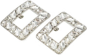 Accessori per scarpe eleganti con strass - 2 pezzi - 60 x 44 mm