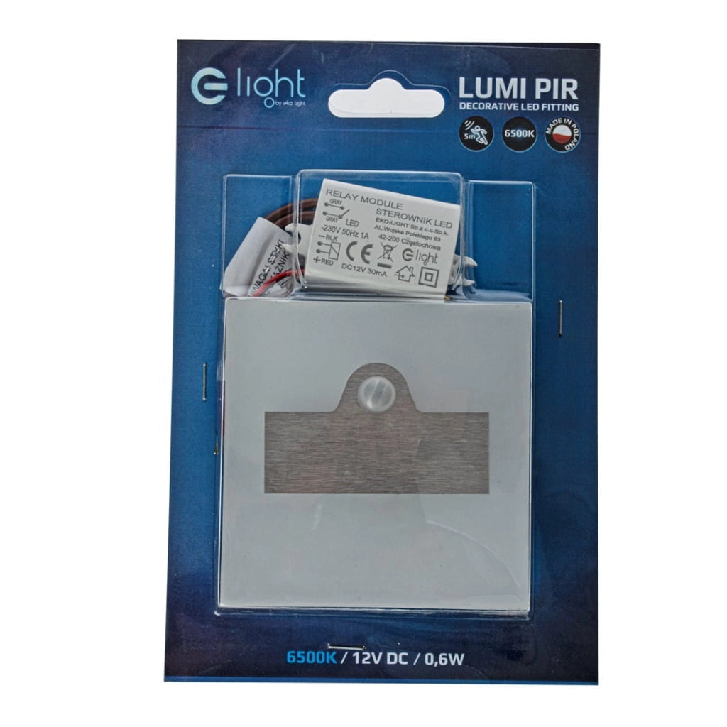 Luce scala LED LUMI EKS3058 0,6W 6500K sensore movimento