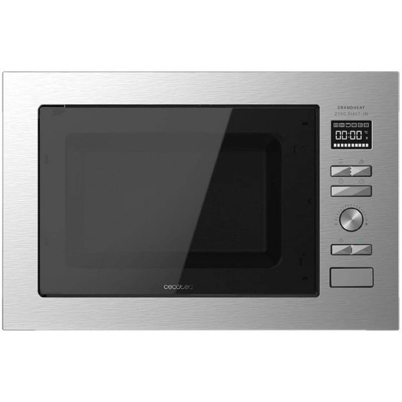 CECOTEC 01395 - Microonde da incasso GrandHeat 2000 Built-In Steel Black