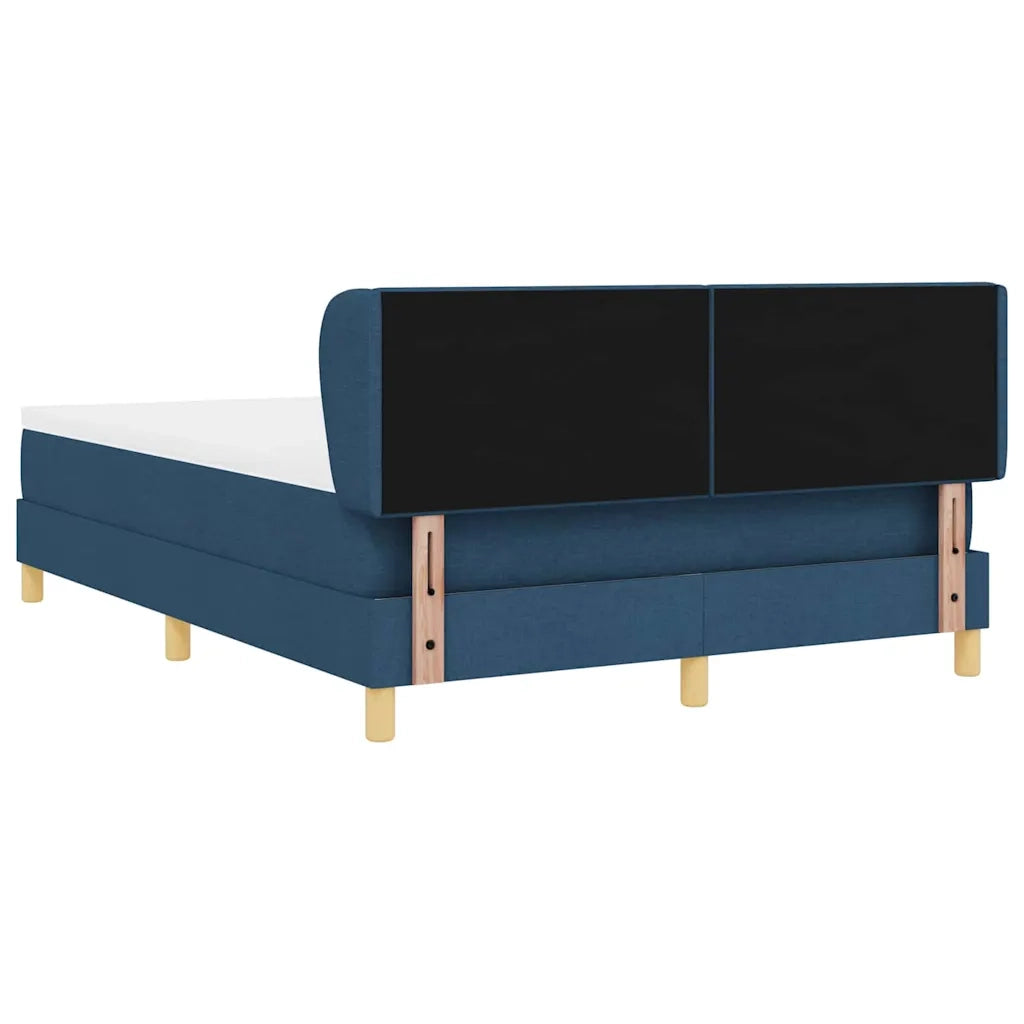Letto a molle con materasso Blu 140 x 190 cm Tessuto 3340212