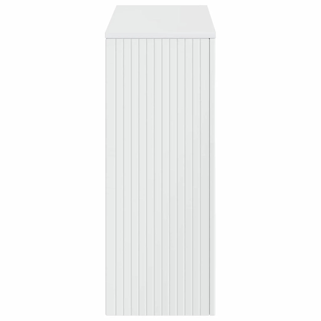 Tavolo consolle Rigato Bianco Lucido 101 x 29 x 74 cm 899881