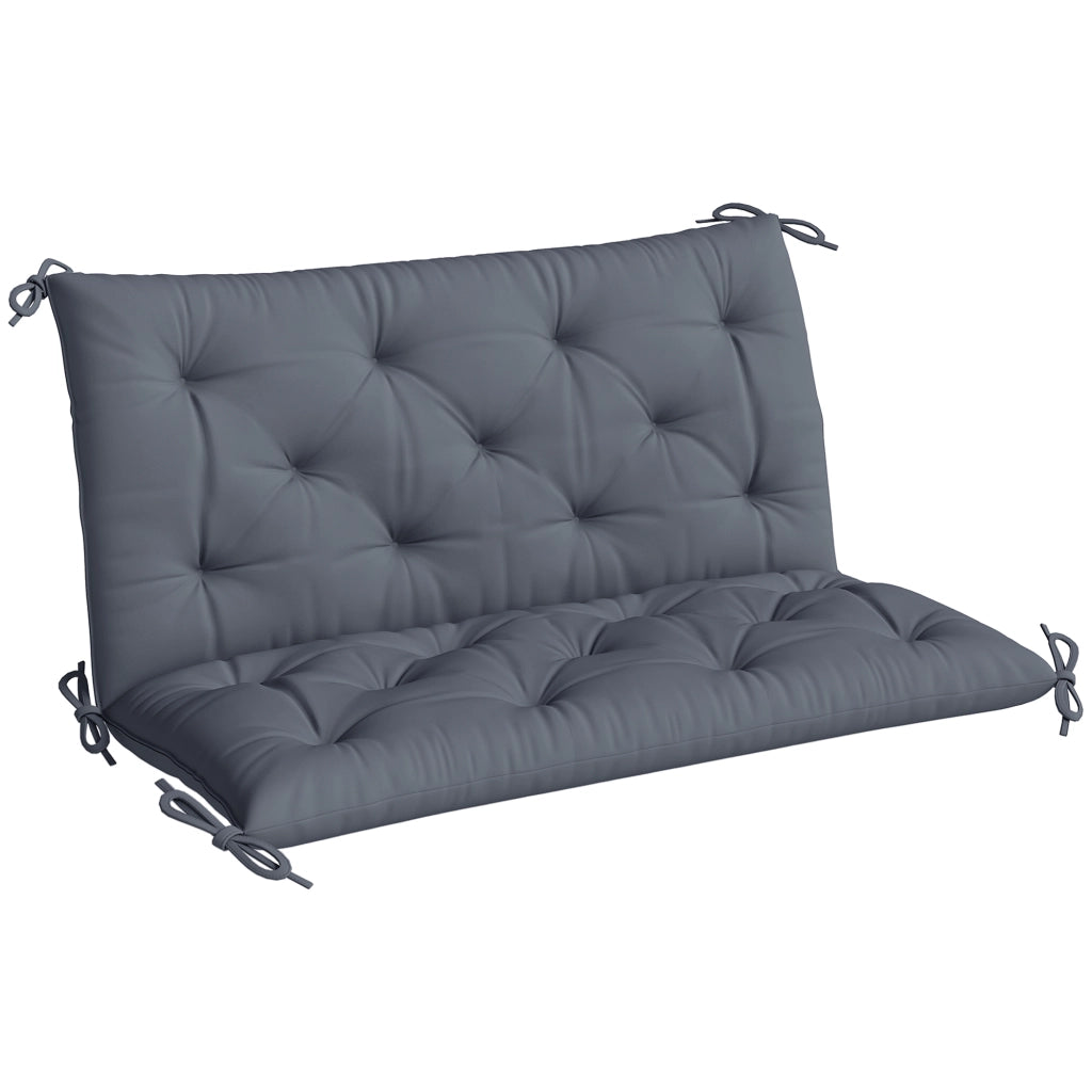 Cuscino per Panchina 2 Posti ¨C Minimal ¨C Grigio 100x98x8 cm