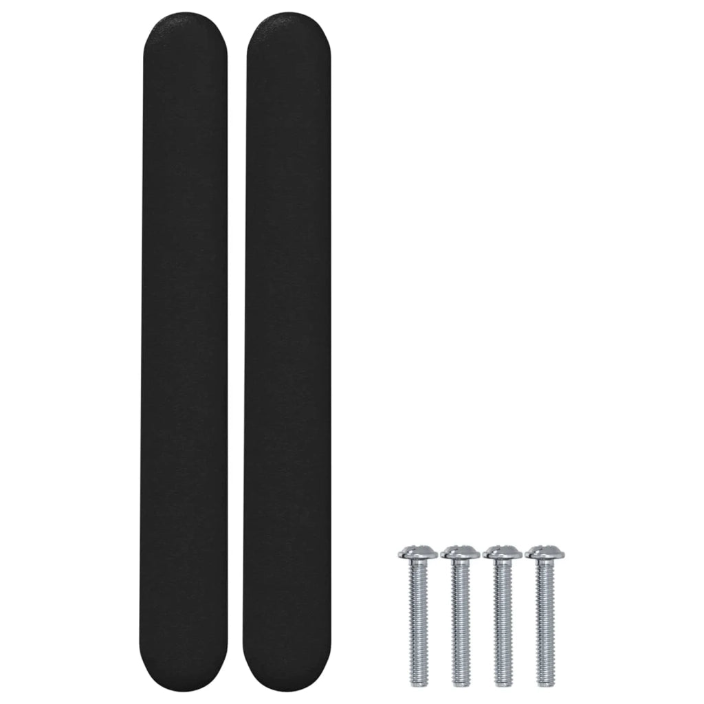 Maniglia per Armadio 2 pcs Nero 121 x 16.6 x 28.3 mm Ferro 864727