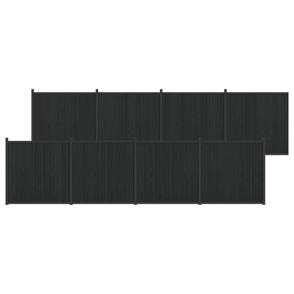 Pannello di Recinzione 8 pz 1405 x 186,5 cm WPC e Alluminio 3429490