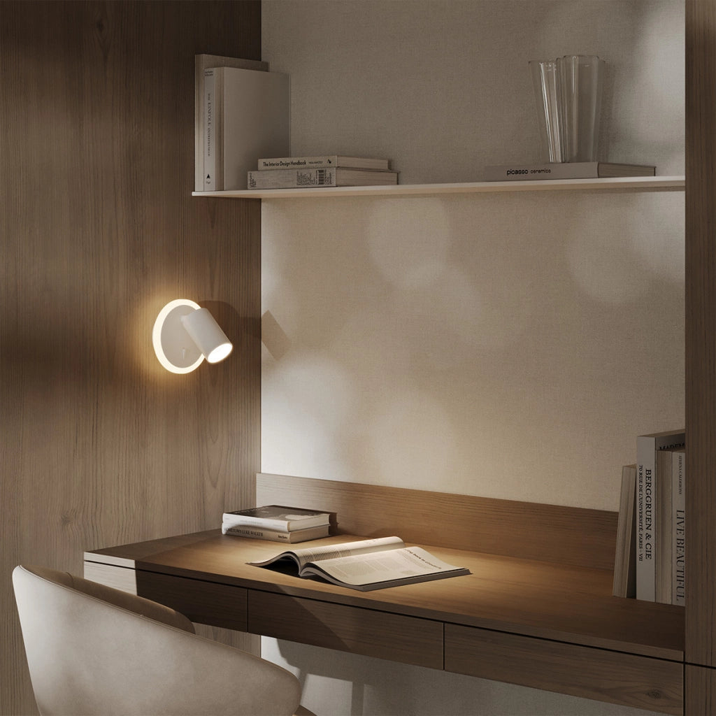 Applique spot PARMA bianca tonda orientabile GU10+LED CCT