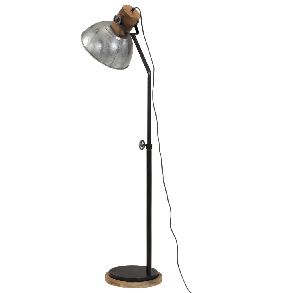 Lampada da Terra 25 W Argento Vintage 30x30x100-150 cm E27 371956